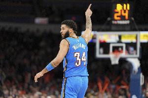 三高！雷霆首发：哈滕、霍姆格伦、肯威、多特、亚历山大