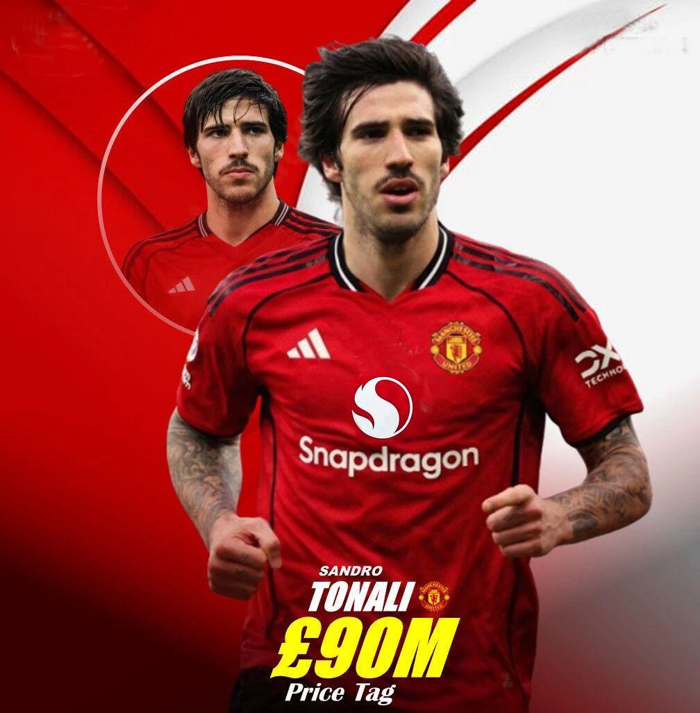 曼联证实托纳利是夏窗重要目标，愿出9000万高价！阿森纳率先放弃